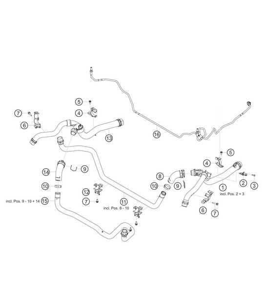Diagram 1.1-15 Porsche Cayman 987C / 981C (2005-2016) Engine