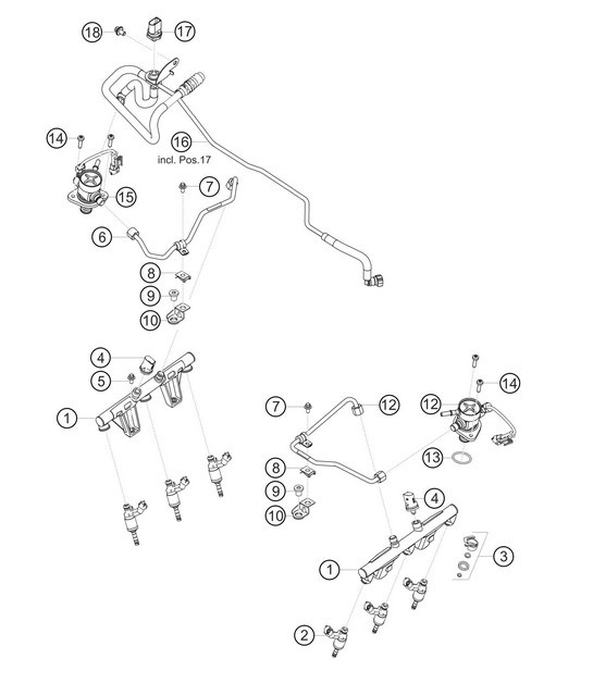Diagram 1.1-21 Porsche Macan (95B) MK1 (2014-2018) Engine
