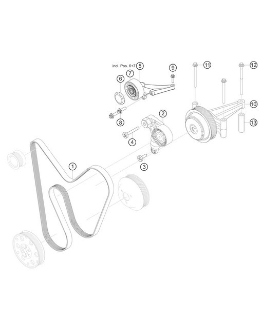 Diagram 1.1-25 Porsche Cayman 987C / 981C (2005-2016) Engine