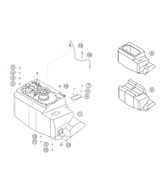 Diagram 2.2-01 Porsche Boxster 986/987/981 (1997-2016) Fuel System, Exhaust System