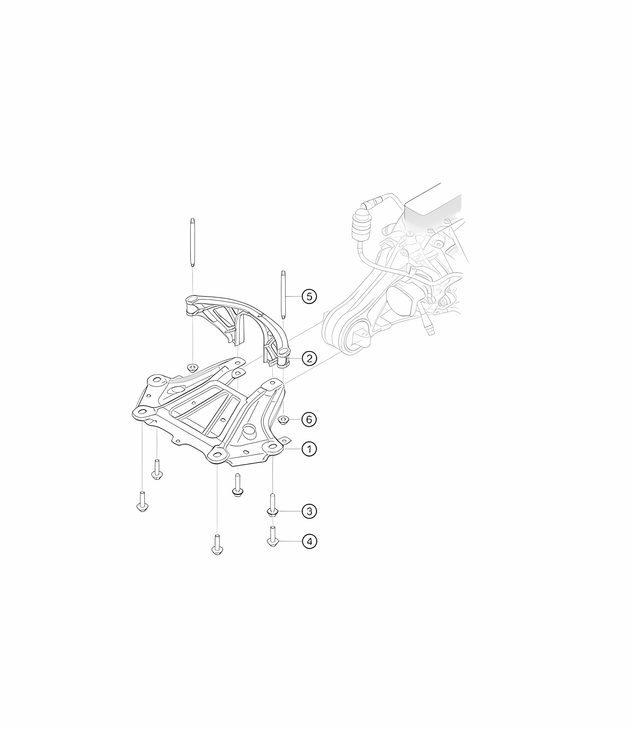 Gearbox bracket 911 (992) GT3 CUP 2021