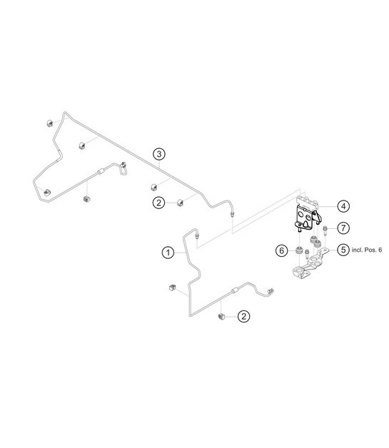 Diagram 6.6-04 Porsche 964 (911) C4 1989-93 Wheels, Brakes