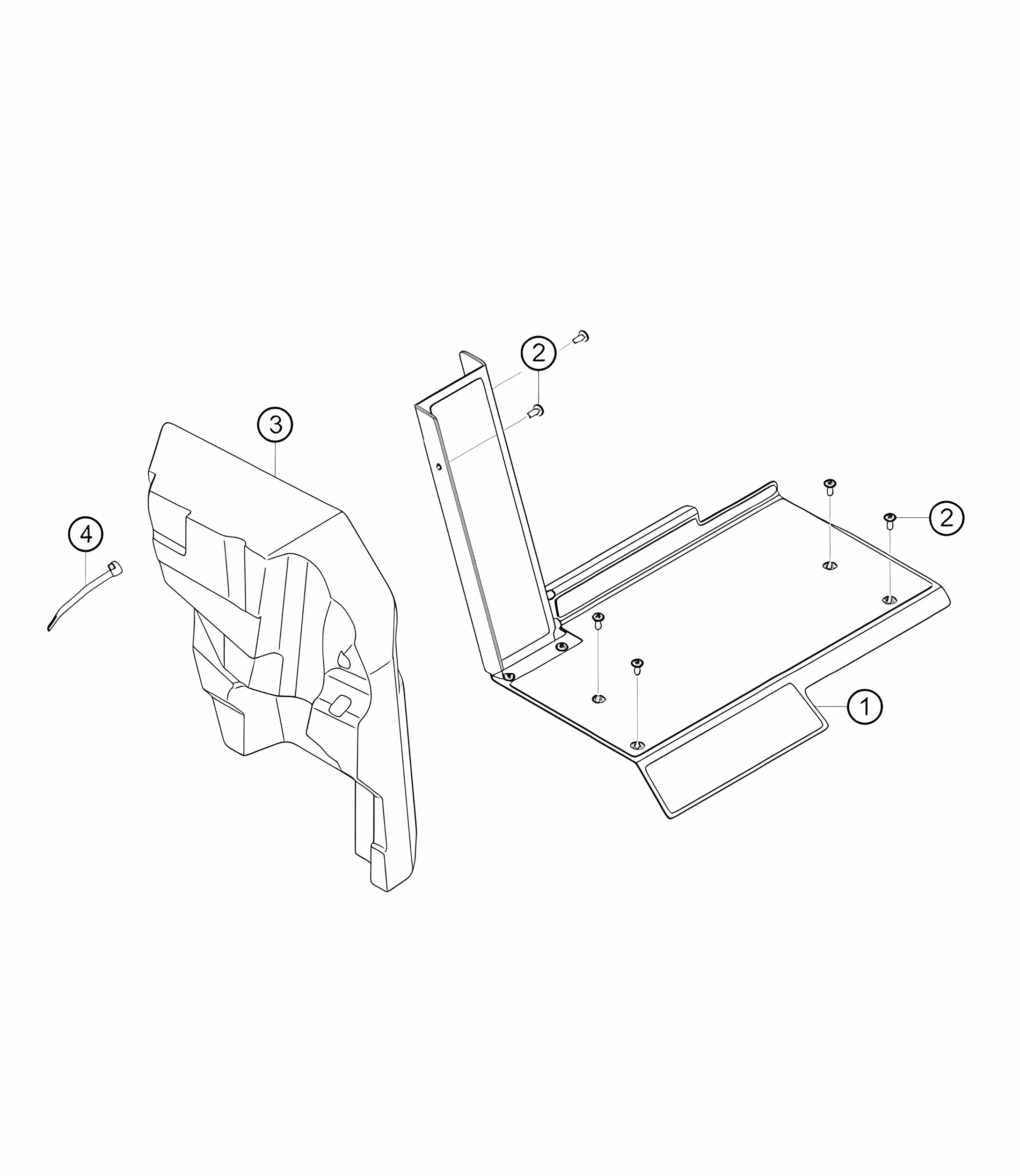 Footrest and bottom plate 911 (992) GT3 CUP 2021