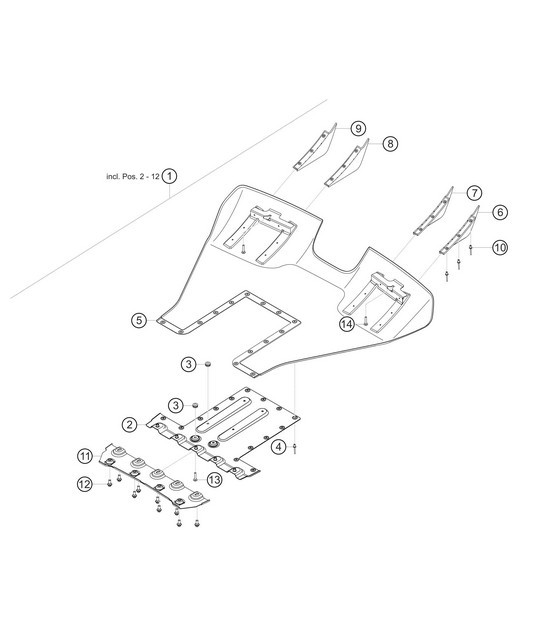 Diagram 8.8-08 Porsche 955 Cayenne 3.2L V6 2003-06 Body