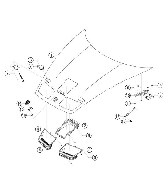 Diagram 8.8-09 Porsche Macan (95B) MK1 (2014-2018) Body