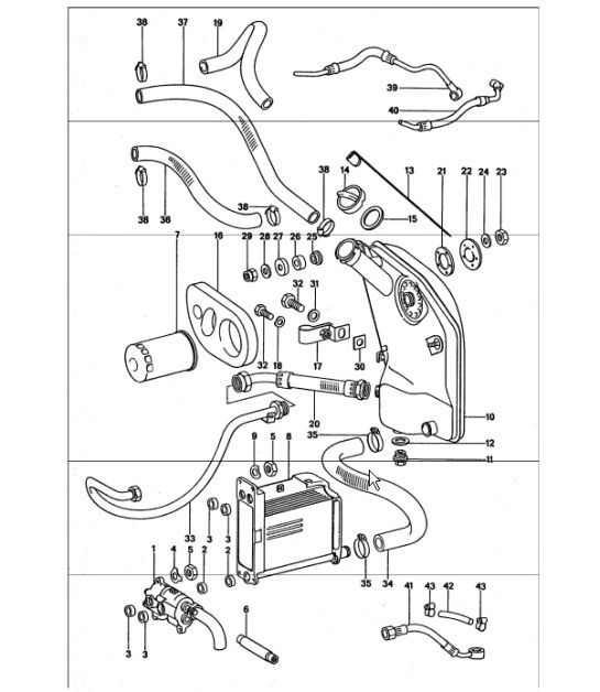 Diagram 104-00 Porsche 911 & 912 (1965-1989) Engine