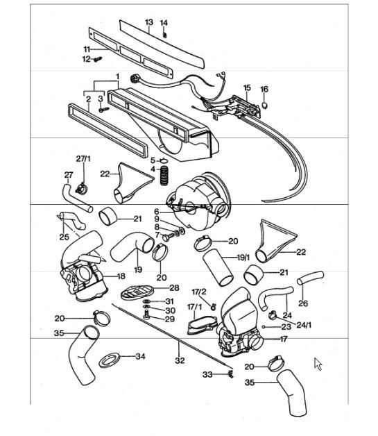 Diagram 813-00 Porsche 996 (911) (1997-2005) Body