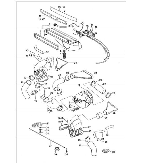 Diagram 813-05 Porsche 996 (911) (1997-2005) Body