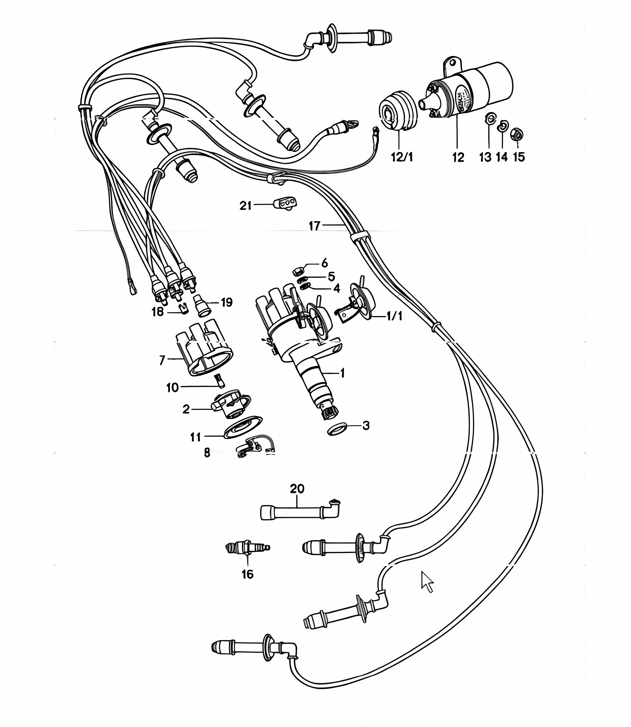 engine electrics 911 TURBO 1975-77