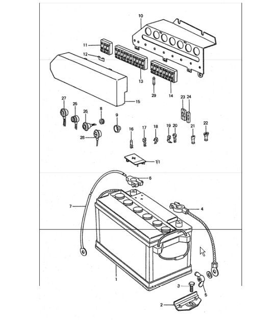 Diagram 902-00 Porsche 992.1 Carrera 2 Cabriolet 3.0L 2019-24 Electrical equipment