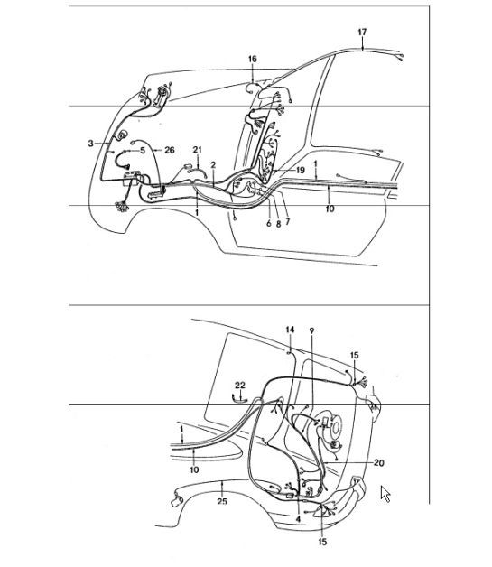 Diagram 902-20 Porsche Cayenne 9YA 2018-2023 
