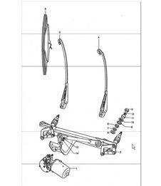 windscreen wiper system 911 TURBO 1975-77