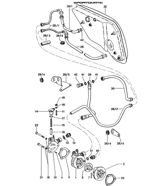 Diagram 104-005 Porsche 993 (911) (1994-1998) Engine