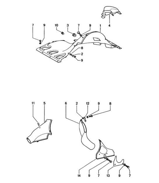 Diagram 105-005 Porsche 996 (911) (1997-2005) Engine