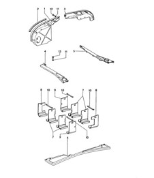 Copertura motore / Guida aria 914-6 1970-76