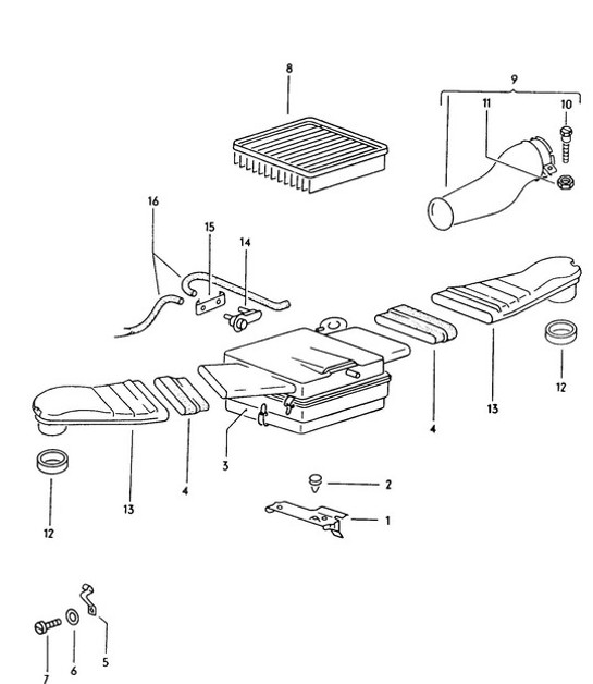 Diagram 116-000 Porsche Macan (95B) MK1 (2014-2018) Engine