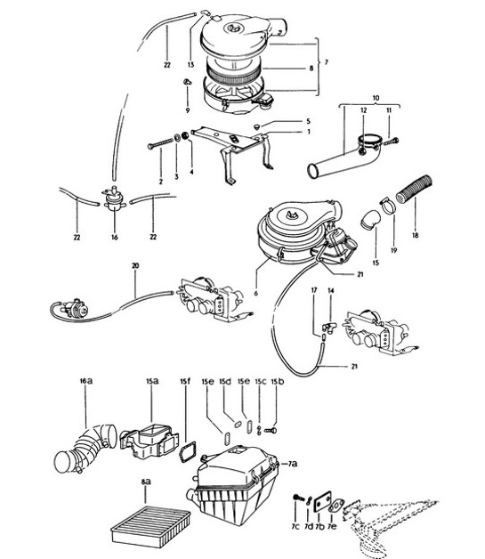 Diagram 116-005 Porsche 911 & 912 (1965-1989) Engine