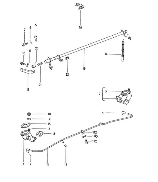 Diagram 117-005 Porsche 993 (911) (1994-1998) Engine