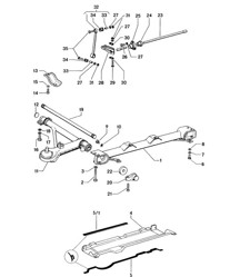 Front axle / Stabiliser 914  1970-76
