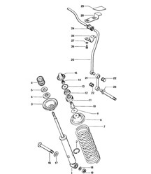 Vibration damper / Stabiliser 914 1970-72