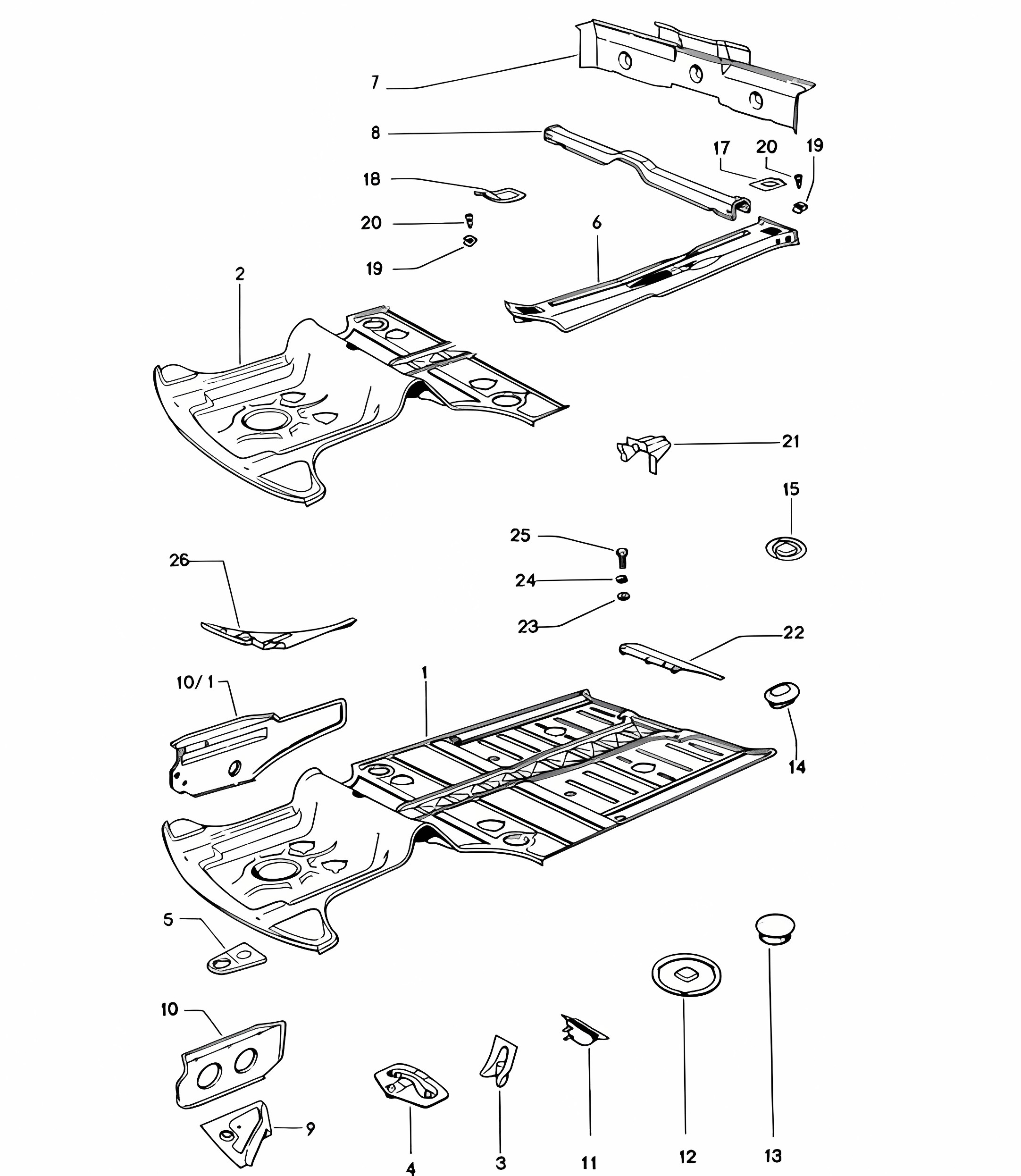 Frame - Front - 914 1970-76