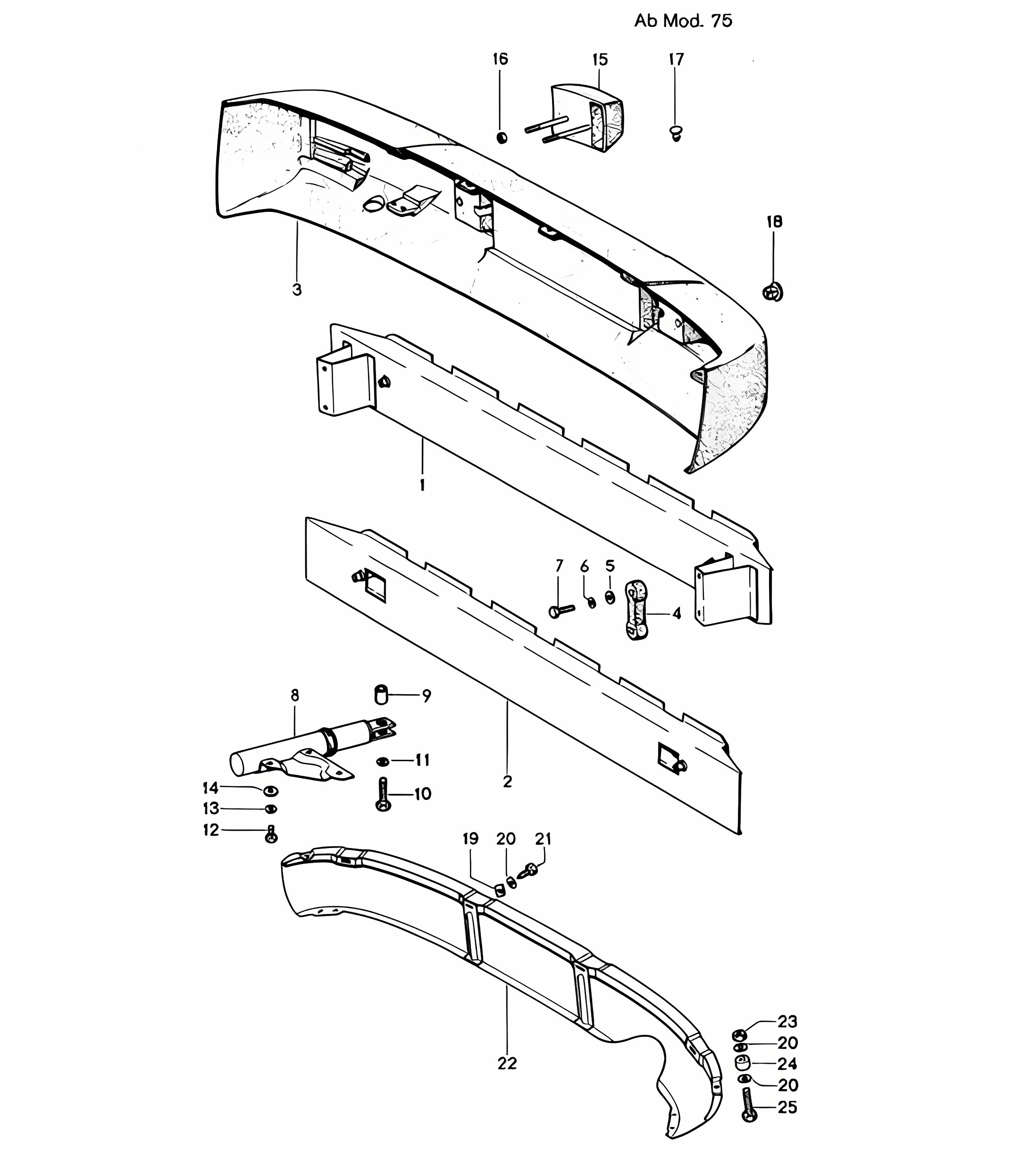 REAR Bumper 914 1975>>