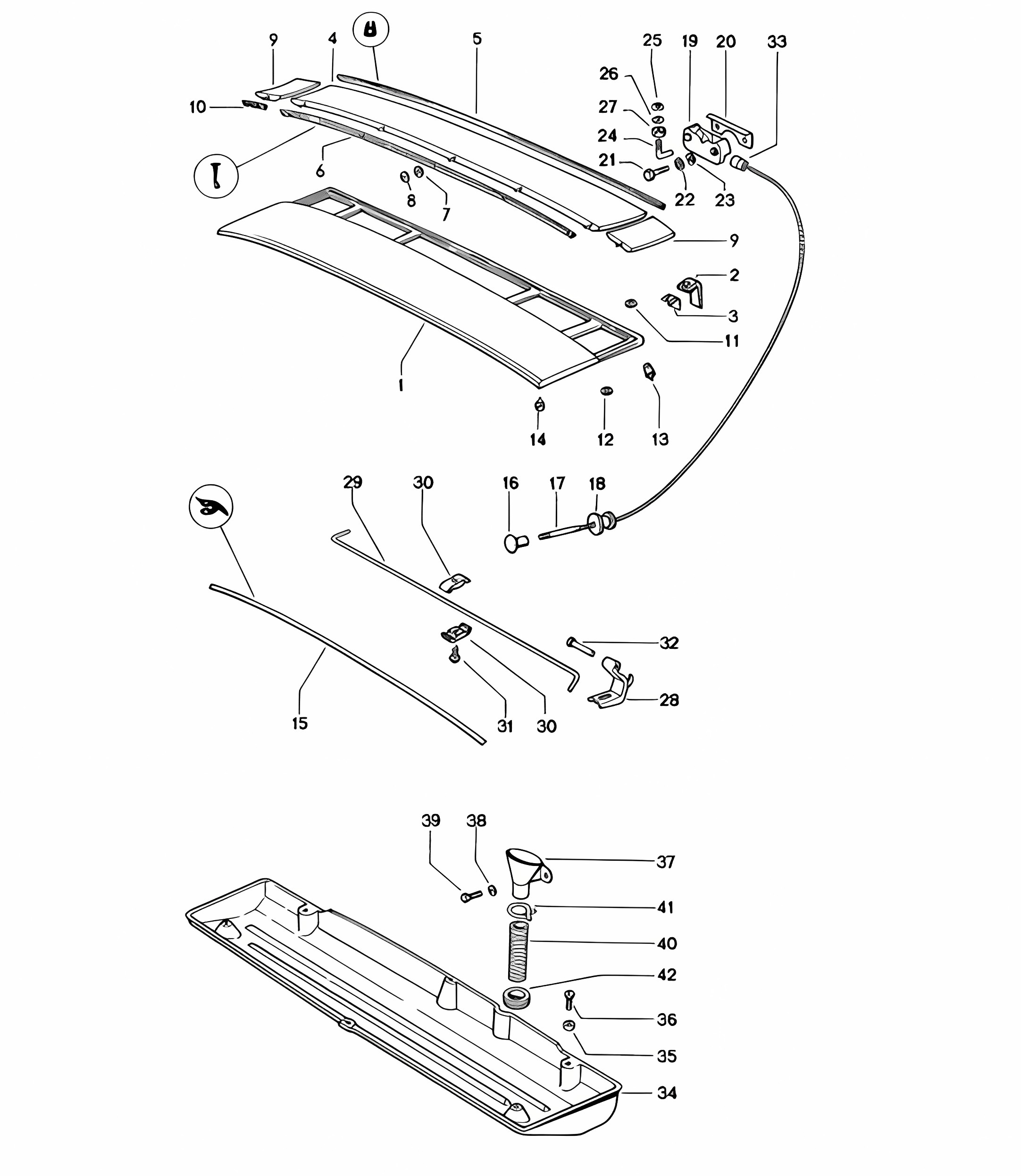 Lid / Engine compartment  914 1970-76