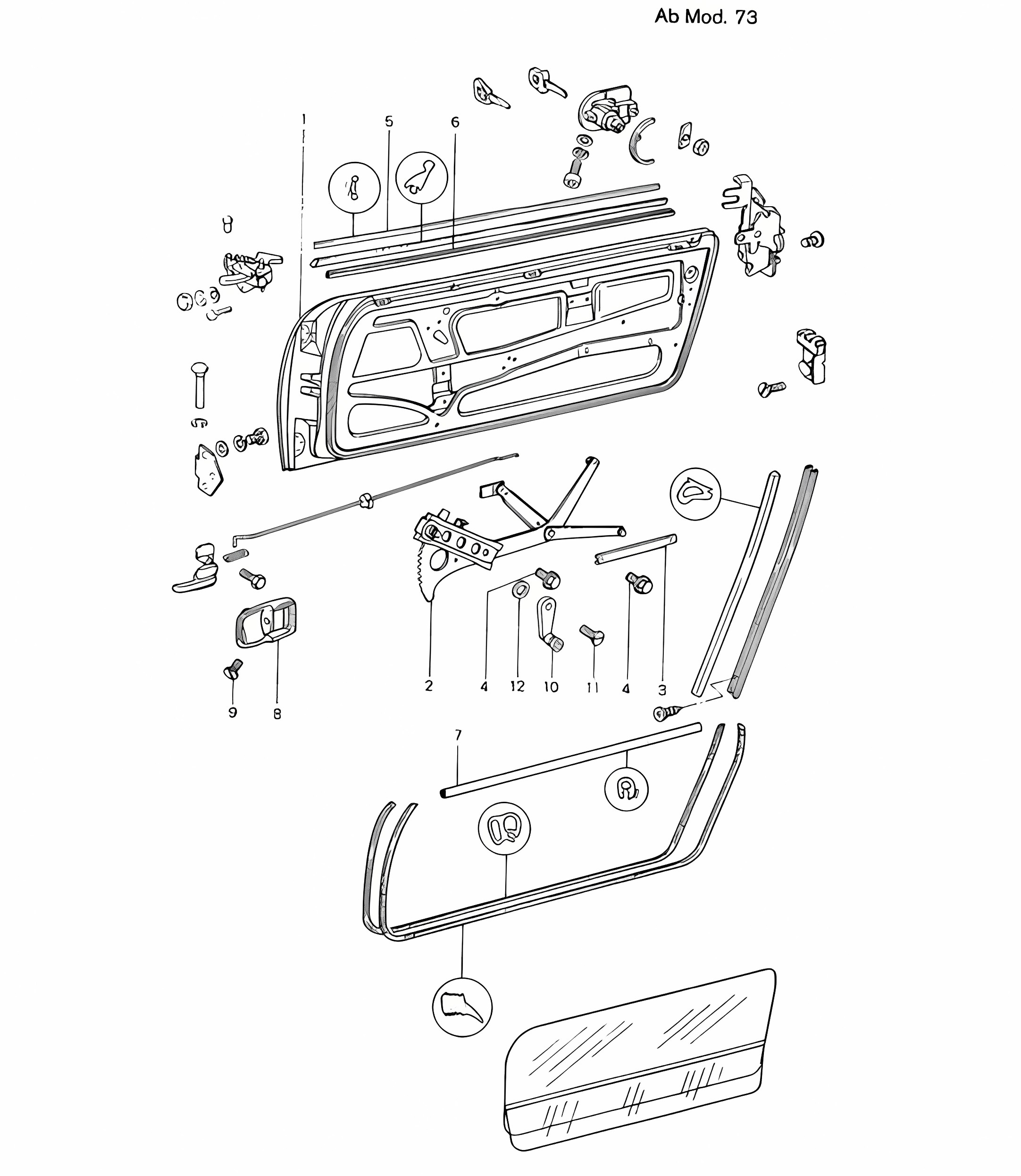Door with installation parts 914  1973>>