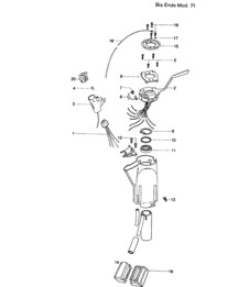 Steering column switch  914-4 >>1971
