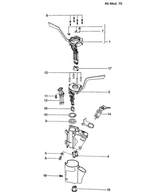 Diagram 903-025 Porsche Cayman 987C / 981C (2005-2016) Electrical equipment