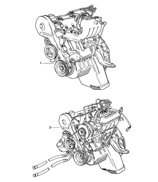 Diagram 101-000 Porsche Cayman 718 2.0L Manual (300 Bhp) Engine