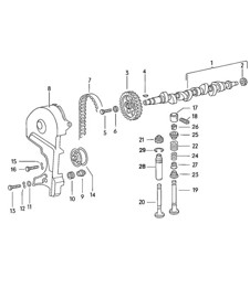 Camshaft / Valves 924 1976-79