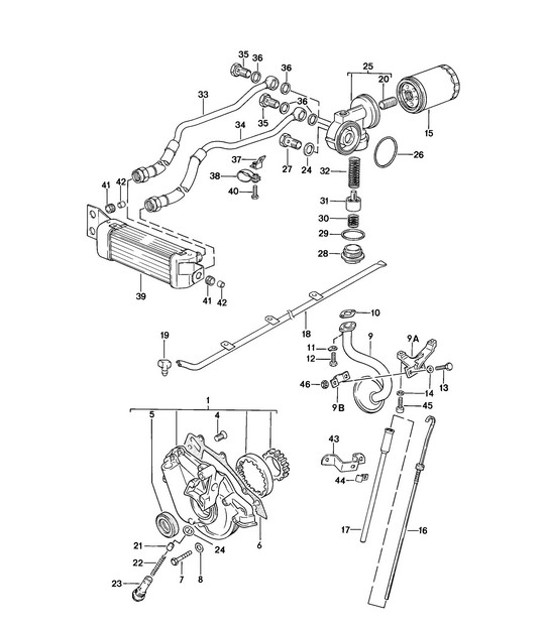 Diagram 104-005 Porsche Cayman 987C / 981C (2005-2016) Engine