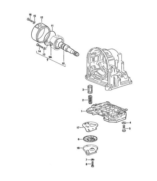 Cambio a cassetto / Filtro dell'olio / Regolatore / Trasmissione automatica 924 1976-79