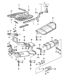 Side member / Heat shield 924 1976-79