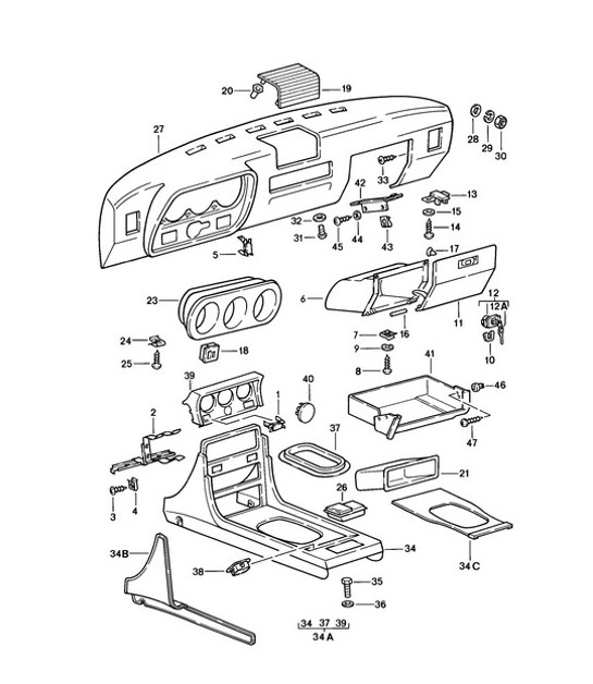 Diagram 809-000 Porsche 971.2 Panamera 4 E-Hybrid 2.9L V6 2021-23 