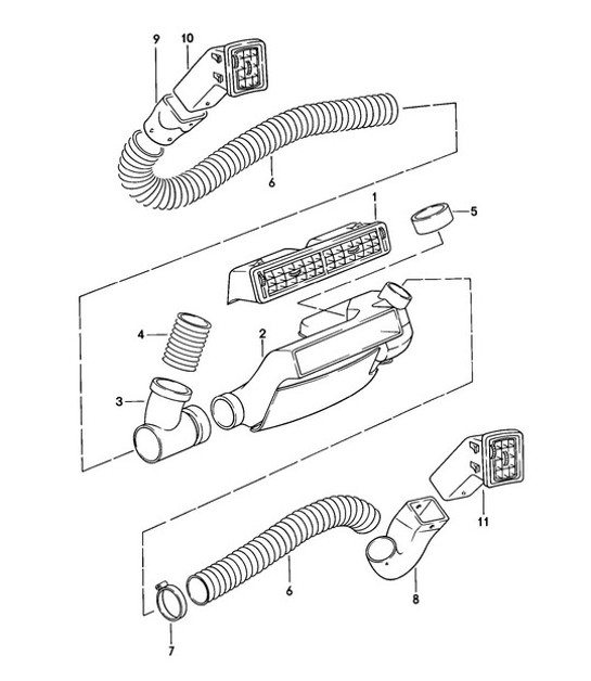 Diagram 813-015 Porsche 993 (911) (1994-1998) Body