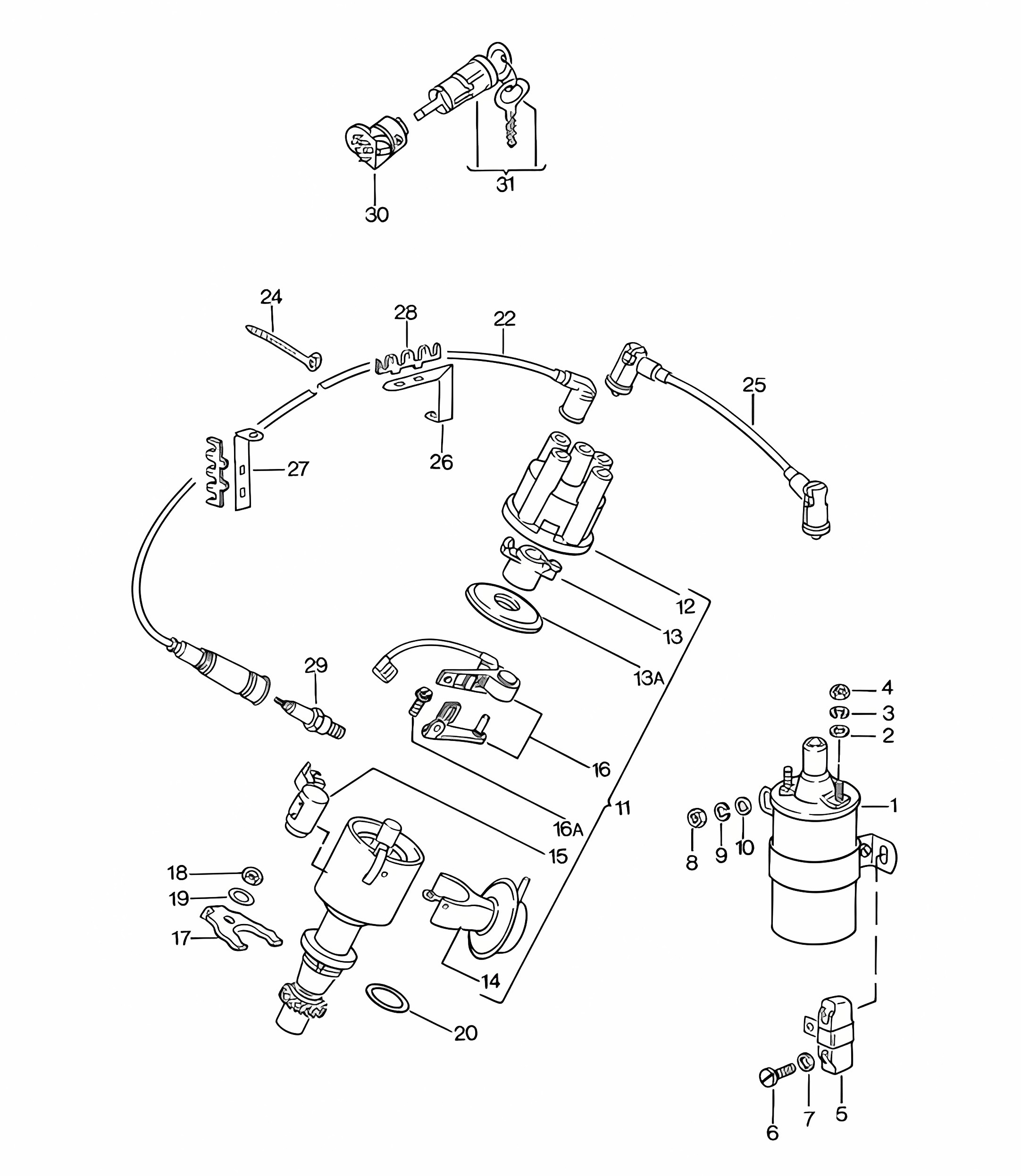 Engine electrics - 1 -  924 1976-79