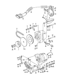 Mounting parts for Generator 924 1976-79
