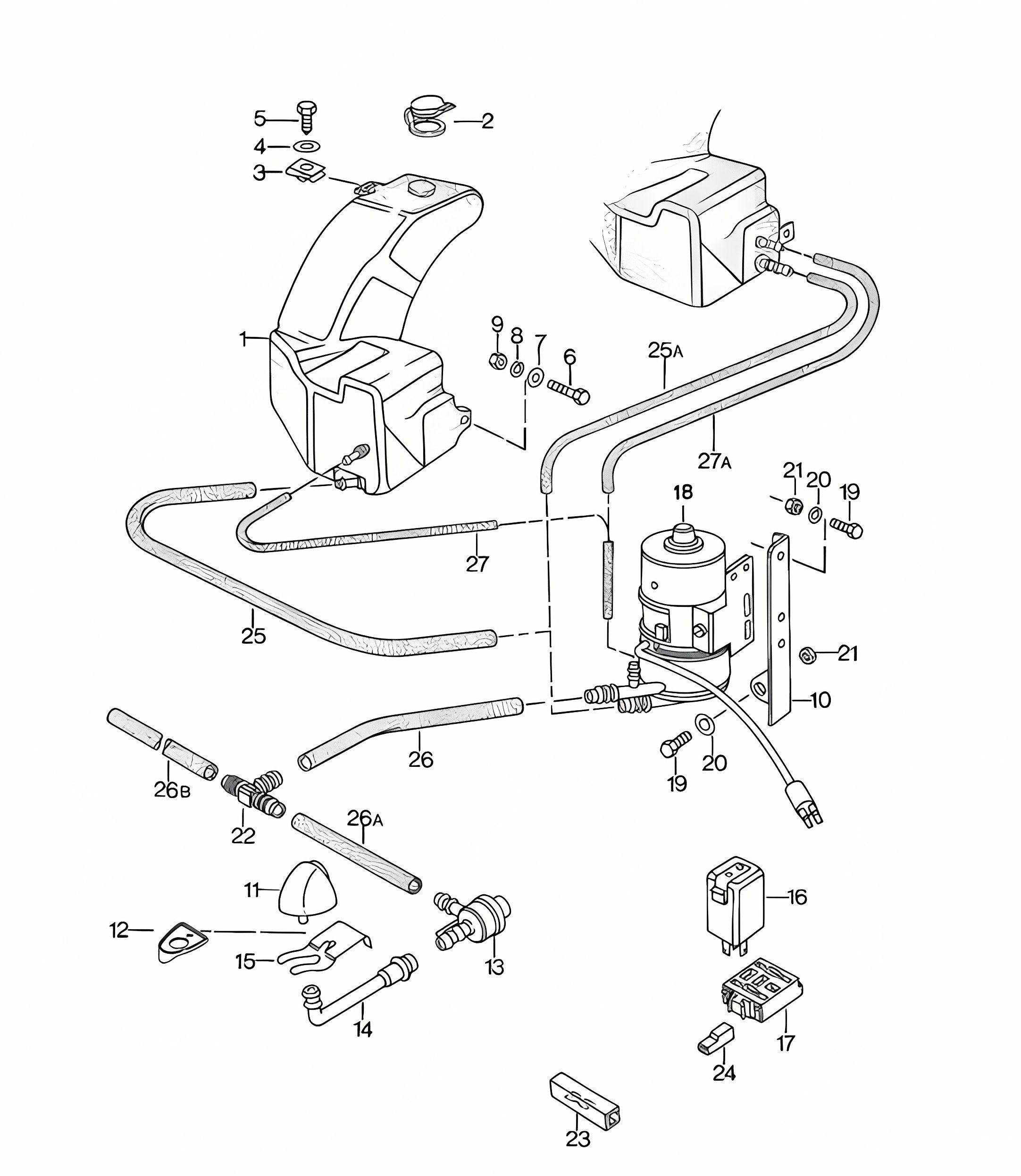 Headlight washer system (M288 - Headlamp washer) 924 >>1978