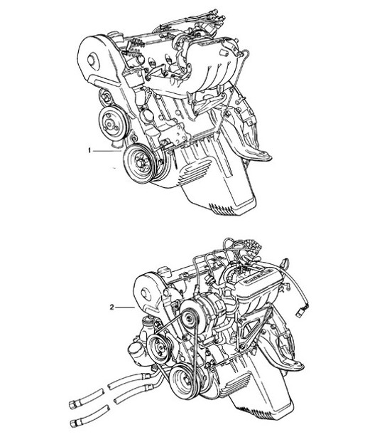 Diagram 101-000 Porsche 997 MK1 GT2 2007-09 Engine