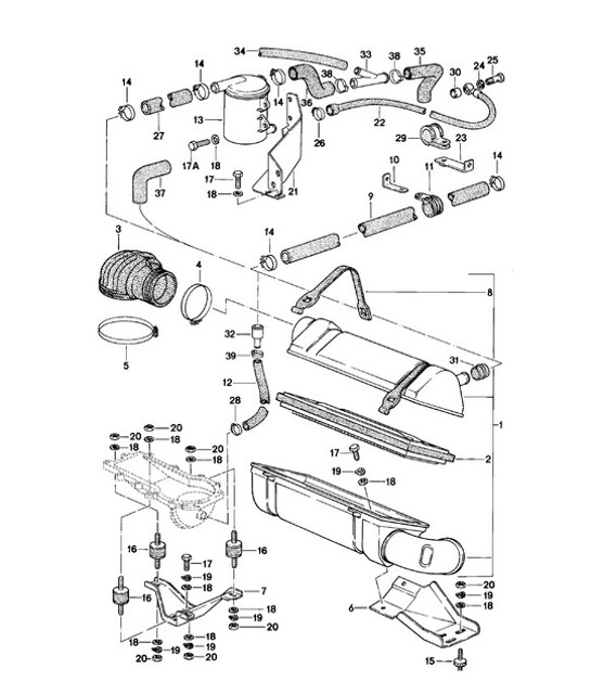Diagram 106-005 Porsche 968 (1992-1995) Engine