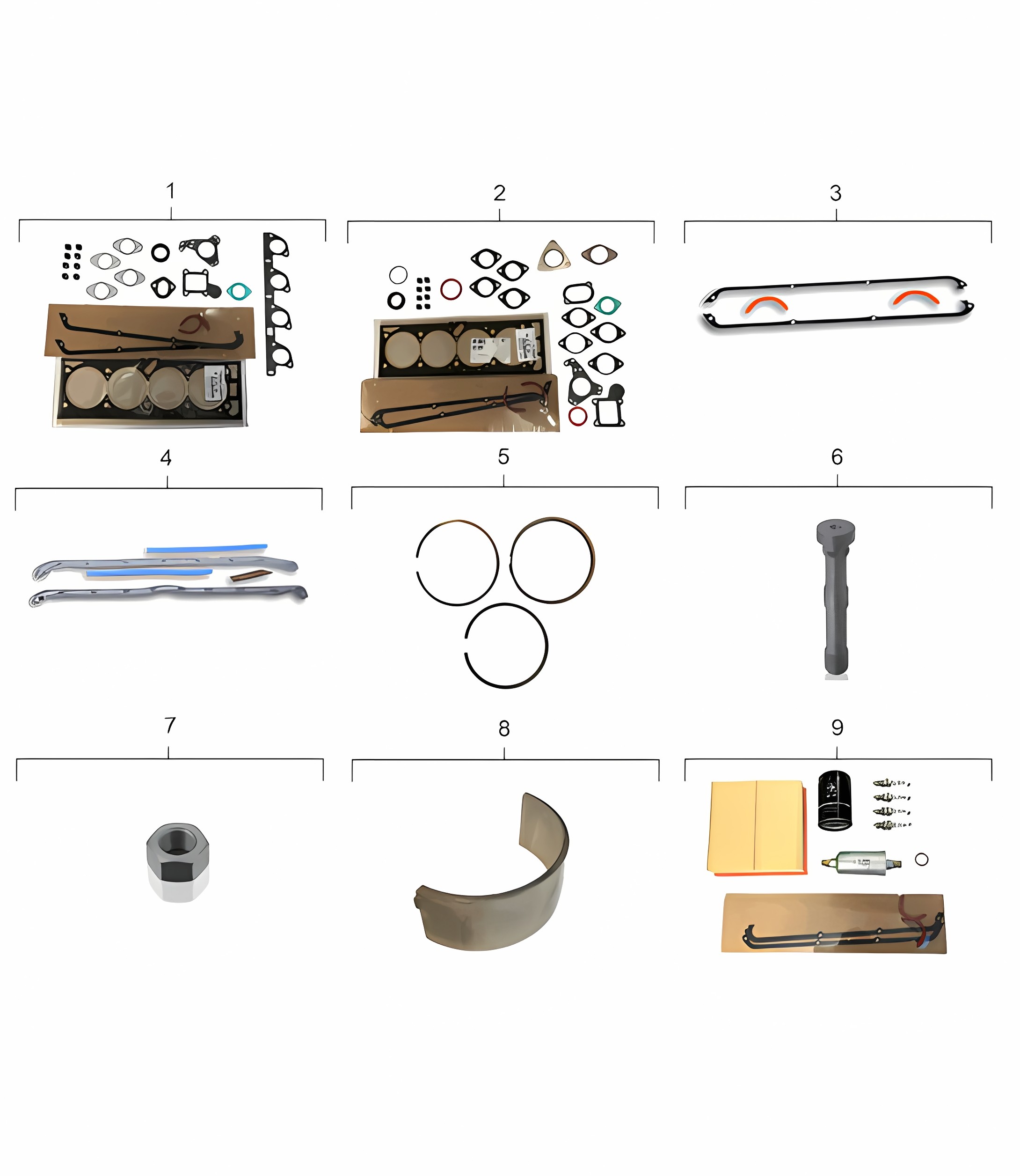 Maintenance set / Gasket set / Repair kit  924 1980 - 1985