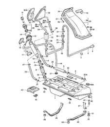 Kraftstofftank - F 92CN4 02198>>, F 93CN1 00306>> - 924 1980 - 1985