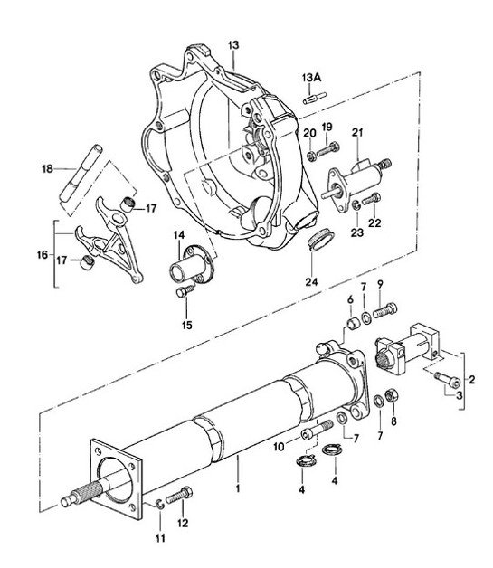 Tubo centrale - Cambio manuale - G31.01/02/03 - 924 TURBO/GT 1980 -1985