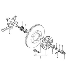 Steering knuckle / Lubricants 924 (M471) TURBO / GT 1980 - 1985