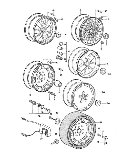 Disc wheel 924 1980 -1985