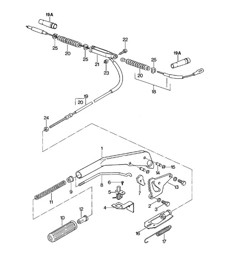 Parking-brake lever 924 1980 -1985