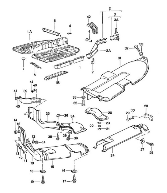 Diagram 801-005 Porsche 944S2 3.0L 16V 1989-91 