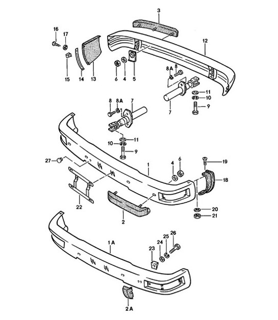 Diagram 802-005 Porsche 957 Cayenne S / GTS 4.8L 2007-10 Body